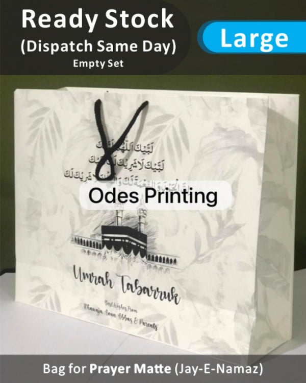 Umrah / Hajj Tabarruk Packaging - Large Bag for Prayer Matte