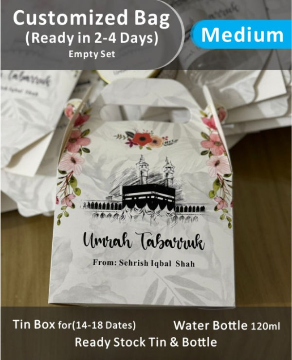 Customized Bag - Medium Set - Umrah / Hajj Tabarruk Packaging